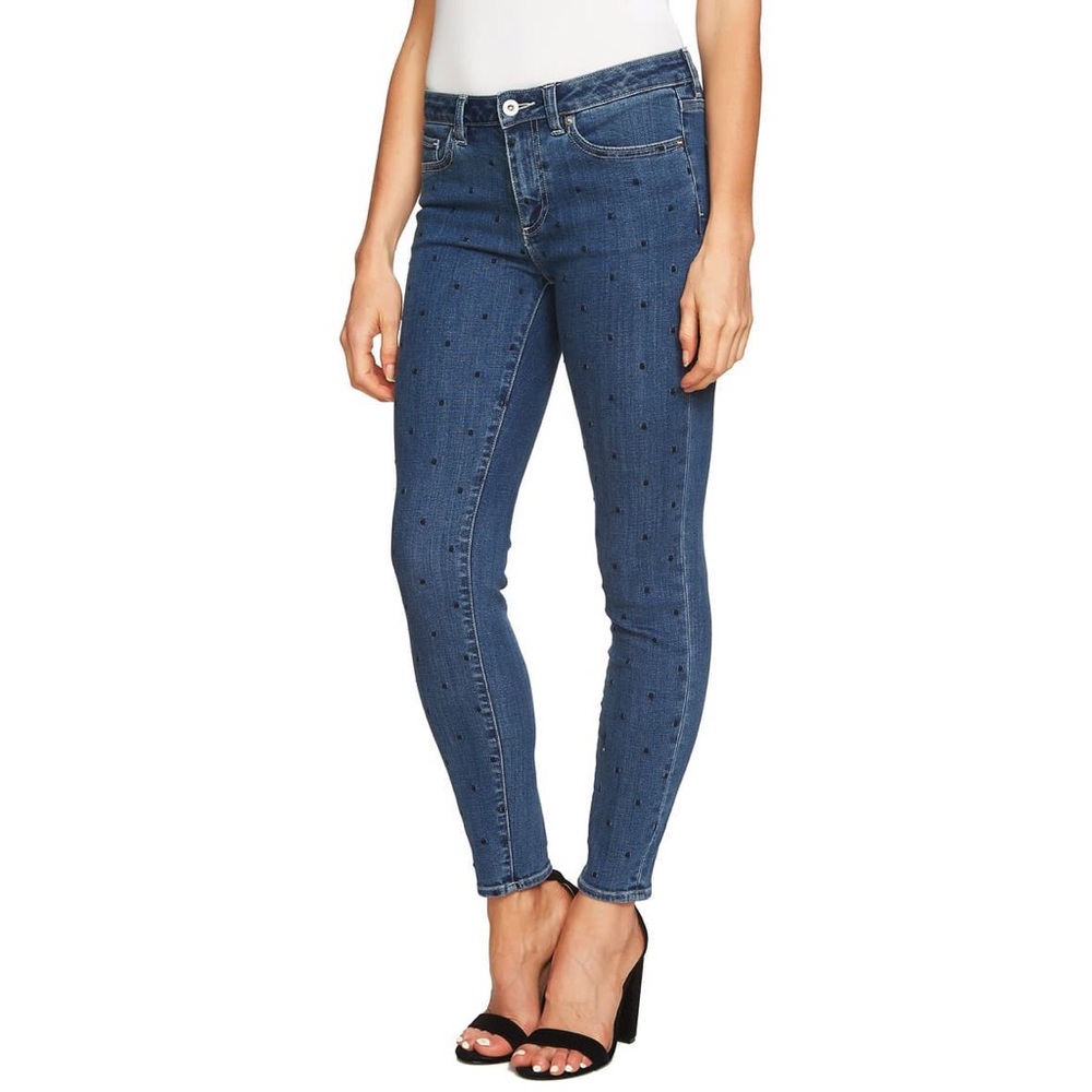 CeCe Polka Dot Skinny Jeans (26/2)